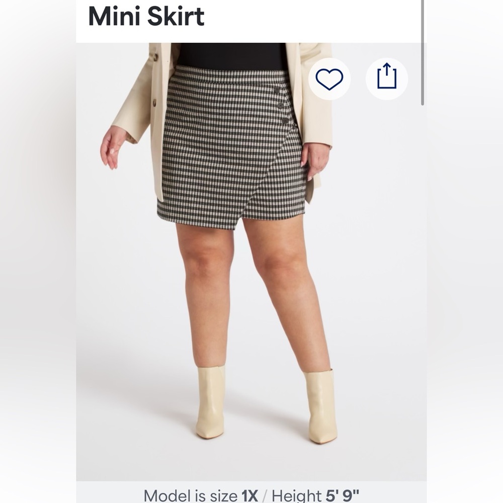 Heavier material mini skirt worn once
